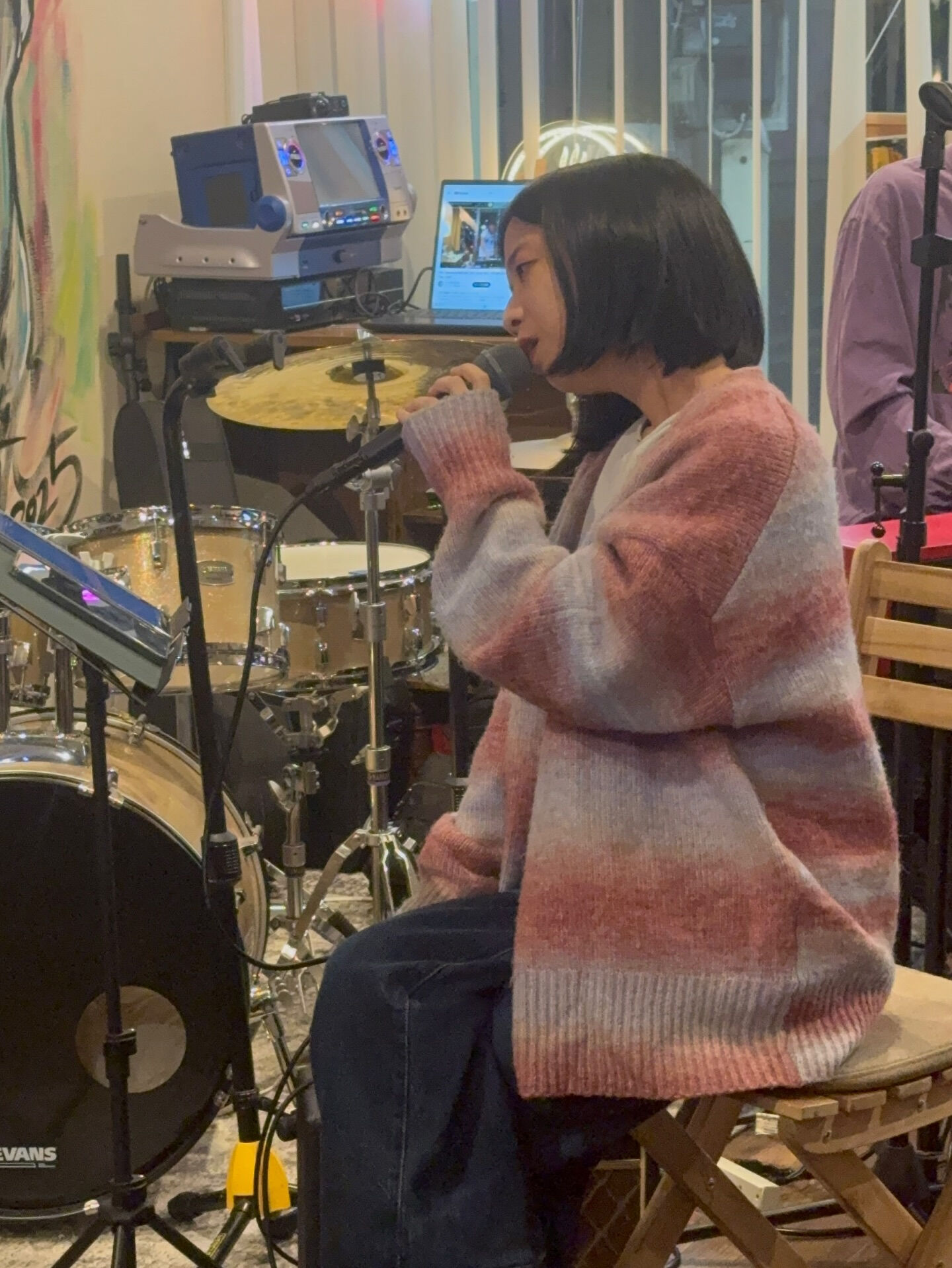 10/31 のMusic Night は初めてのボーカリスト
