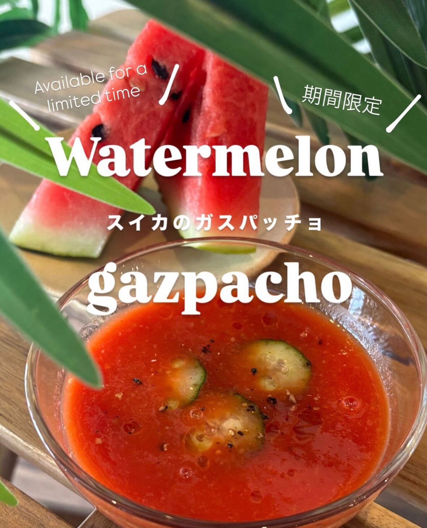 スペシャルスープ　スイカのガスパッチョ